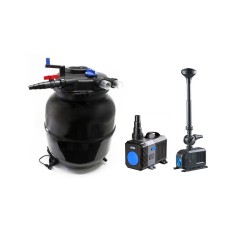 SunSun Kit ECO CPF fino a 40000 litri con filtro pressurizzato, UV-C , pompa a risparmio energetico e giochi d'acqua