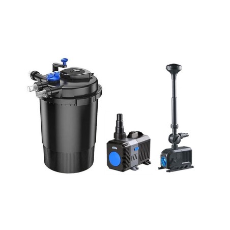 SunSun Kit ECO CPF fino a 6000 litri con filtro pressurizzato, UV-C , pompa a risparmio energetico e giochi d'acqua