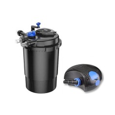 SunSun Kit PRO CPF per laghetti fino a 4000 litri con filtro pressurizzato, UV-C integrato e pompa di risalita professionale