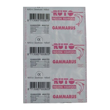 Ruto Gammarus Congelato - Blister Singolo da 100gr