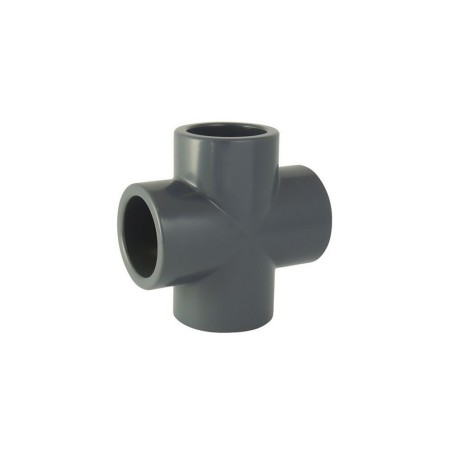 PVC Raccordo a croce ad incolaggio femmina - diametro 25
