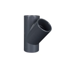 PVC Raccordo Ti 45° ad incollagio Femmina- Ø 16