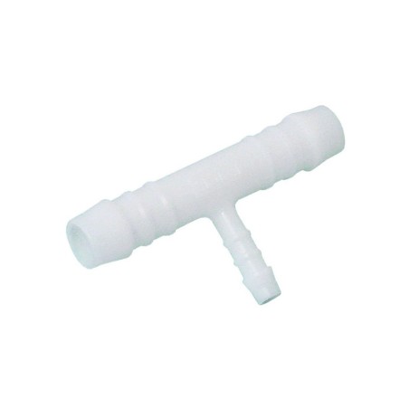 Raccordo Portagomma a T con Riduzione per Tubi con Diametro da 8-9 a 4mm - polipropilene