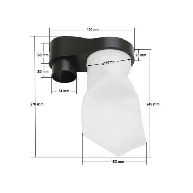 Tunze 9410.500 Post Filtro Completo di Calza di Ricambio per DOC Skimmer 9410
