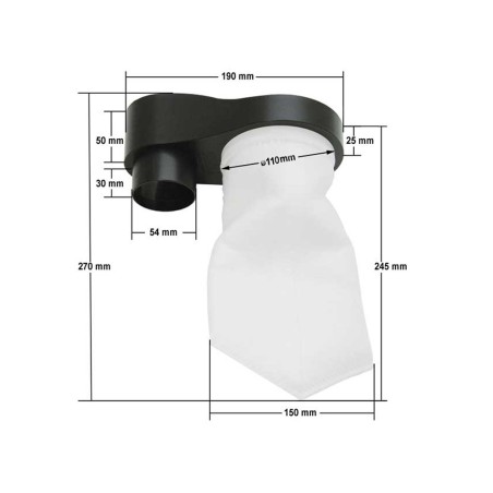 Tunze 9410.500 Post Filtro Completo di Calza di Ricambio per DOC Skimmer 9410 Tunze 9410.500 Post Filtro Completo di Calza di Ricambio per DOC Skimmer 9410