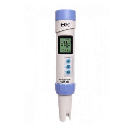 HM-Digital COM100 Misuratore Professionale di µS/TDS/Temp Waterproof