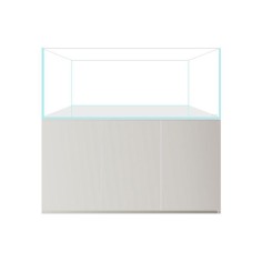 Blau Aquaristic Set Gran Cubic Experience 152x60x60h Colore Bianco con supporto