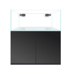 Blau Aquaristic Set Marine Gran Cubic Experience 122x50 Colore Nero (Aquario+Supporto+Anta+Sump+Internal Overflow+Vortex+Tubo)