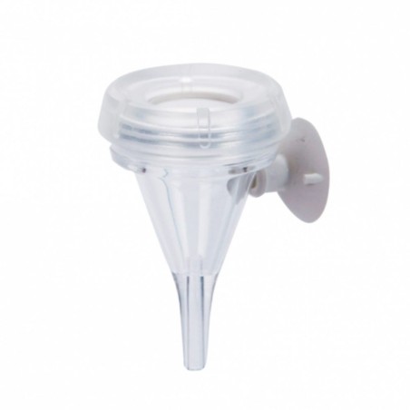 Ista 2 in 1 CO2 Diffuser - diffusore-contabolle conico di co2 in acrilico con attacco a ventosa e fermatubo Ista 2 in 1 CO2 Diffuser - diffusore-contabolle conico di co2 in acrilico con attacco a ventosa e fermatubo
