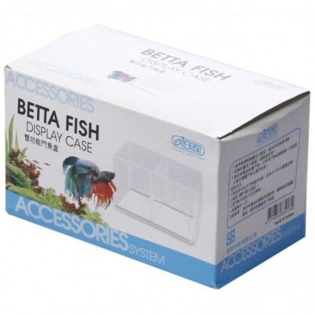 Ista Betta Double Display Case - Minibettiera in acrilico