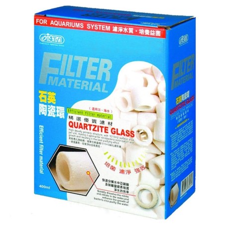 Ista Filter Material Quartzite Glass - cannolicchi in vetro sinterizzato