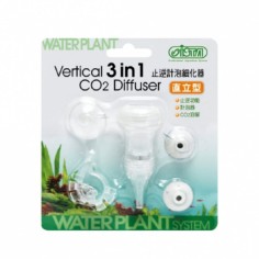 Ista Vertical 3 in 1 CO2 Diffuser - diffusore-contabolle in acrilico valvola di non ritorno e fermatubo
