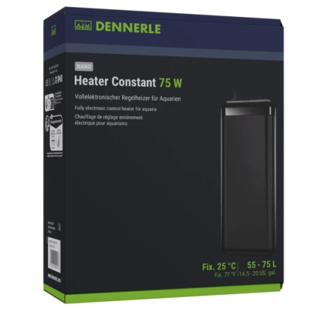 Dennerle Heater Constant 75w - riscaldatore elettronico interno per acquari fino a 50L