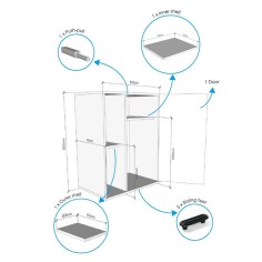 Askoll Opera Stand 110 Nero - supporto per acquario