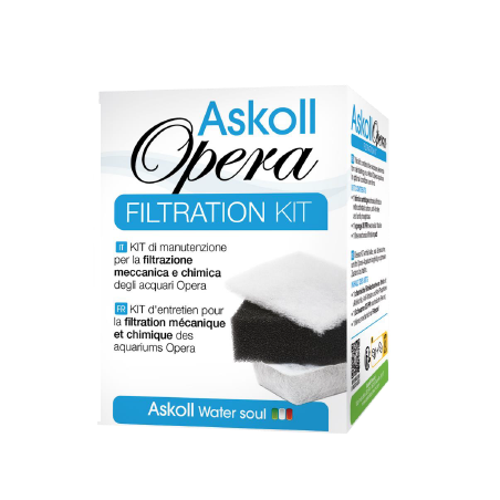 Askoll Opera Filtration Kit - kit di manutenzione per acquari Opera