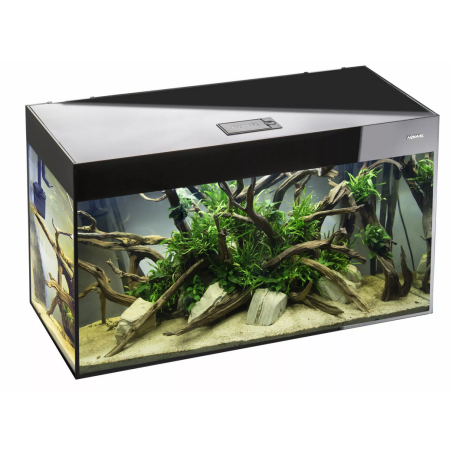 Aquael Glossy Set ST 120 D&N Nero 260L cm120x40x63h - acquariocompleto di illuminazione LED