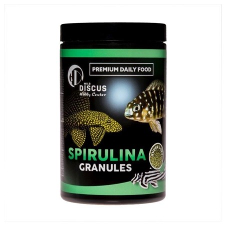 DiscusHobby Spirulina Granules 250ml 125g - mangime completo per pesci d'acqua dolce