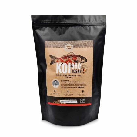 Nutramare Koi360 Swim Tosai Ø2,5mm 1,2kg - pellet galleggianti Premium per giovani carpe