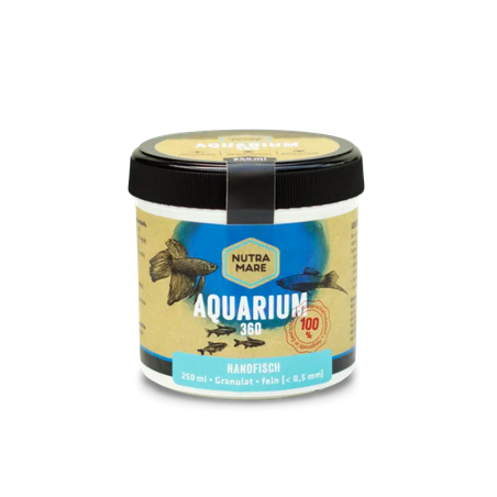 Nutramare Aquarium360 Nanofish Ø0,03-0,5mm 250ml - granulato Premium per pesci d'acqua dolce