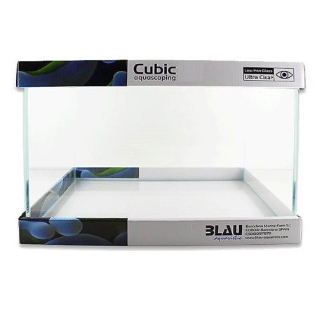 Blau Aquaristic Cubic Aquascaping 28L - vasca in extra chiaro cm40x25x28h