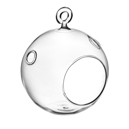 Terrario Bottle Garden Sfera forata da appendere per Terrario in vetro cm18x18h