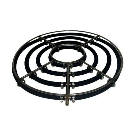 Diffusore Aria Circolare Multiplo diam. 45cm a 4 anelli più di 80L al min con Telaio in acciaio per laghetti
