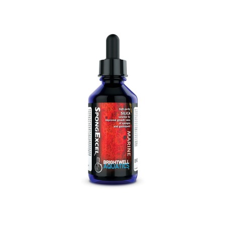 Brightwell Aquatics Sponge Excel 60ml - Soluzione Di Ioni Silice Per Esaltare La Crescita Di Spugne E Gasteropodi
