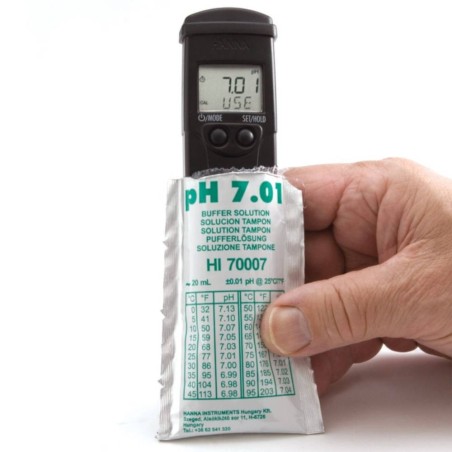 Hanna Misuratore tascabile per pH+EC (Conducibilità elettrica) Scala bassa + Temperatura HI98129 Hanna Misuratore tascabile per pH+EC (Conducibilità elettrica) Scala bassa + Temperatura HI98129