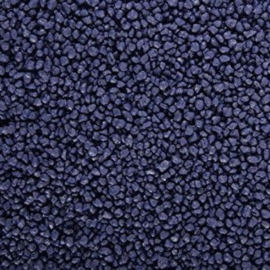 Quarzo ceramizzato blu 3-4mm per acqua dolce - 5Kg
