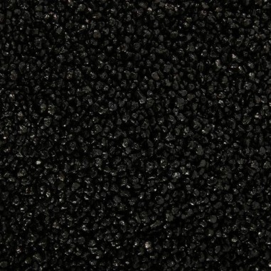 Quarzo ceramizzato nero 2-3mm per acqua dolce - 5Kg