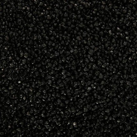 Quarzo ceramizzato nero 2-3mm per acqua dolce - 5Kg