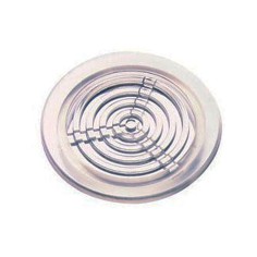 Tappo Circolare Grigliato Trasparente per la Protezione degli Sarichi - Diametro 63mm
