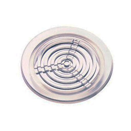 Tappo Circolare Grigliato Trasparente per la Protezione degli Sarichi - Diametro 63mm