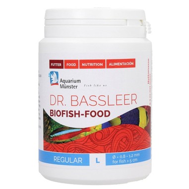 Aquarium Munster Dr.Bassleer Biofish Food Regular L Granulometria 0.8-1.2mm - mangime base per pesci ornamentali