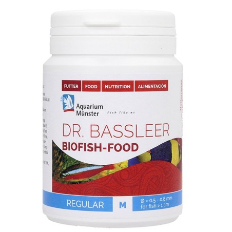 Aquarium Munster Dr.Bassleer Biofish Food Regular M Granulometria 0.5-0.8mm - mangime base per pesci ornamentali