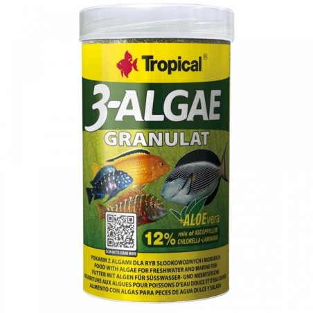 Tropical 3-Algae Granulat - mangime con alghe per pesci di acqua dolce e pesci marini