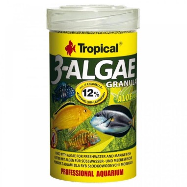 Tropical 3-Algae Granulat - mangime con alghe per pesci di acqua dolce e pesci marini