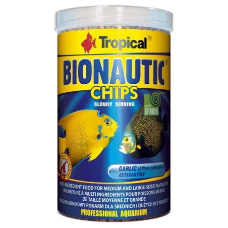 Tropical Bionautic Chips - Mangime Base per Pesci Marini di taglia medio-grande