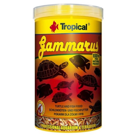 Tropical Gammarus - gamberetti essiccati per tartarughe, testuggini e pesci ornamentali di taglia grande