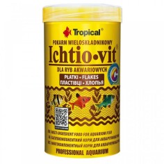 Tropical Ichtio-vit Flakes - mangime di base in scaglie, ricco di ingredienti
