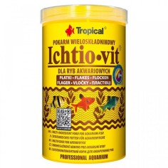 Tropical Ichtio-vit Flakes - mangime di base in scaglie, ricco di ingredienti