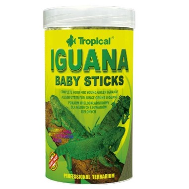 Tropical Iguana Baby Sticks 250ml/53gr Alimento Completo Naturale per Gionani Iguane