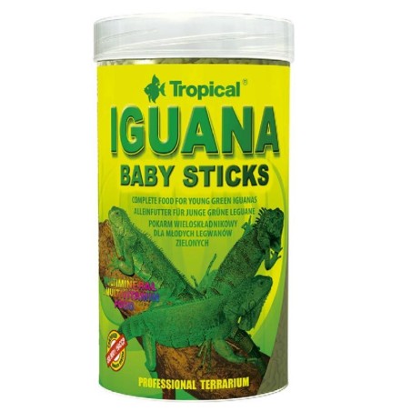 Tropical Iguana Baby Sticks 250ml/53gr Alimento Completo Naturale per Gionani Iguane