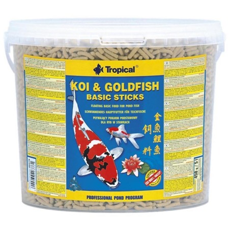 Tropical Koi Gold Fish Basic Sticks - stick galleggianti per pesci da laghetto