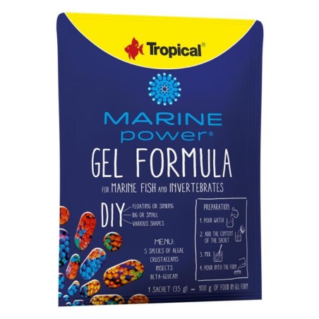 Tropical Marine Power Gel Formula sacchetto da 35gr - mangime completo per pesci e invertebrati marini