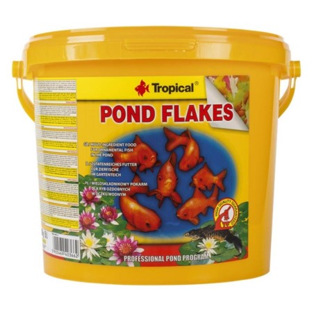 Tropical Pond Koi & Goldfish Pond Flakes - mangime in scaglie per piccoli pesci da laghetto