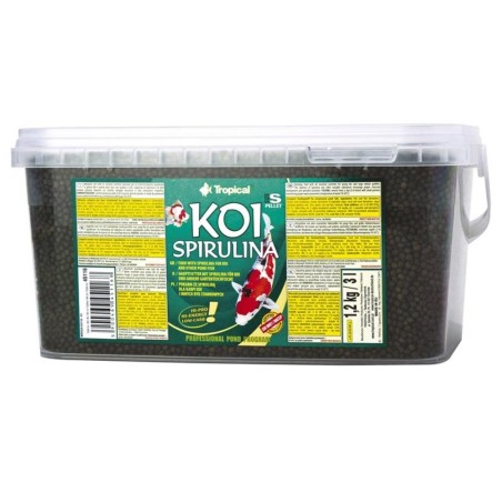 Tropical Pond koi Spirulina Pellet Size S - Mangime super premium con spirulina granulometria medio piccola