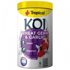 Tropical Pond koi Wheat Germ & Garlic Pellet Size S 1000ml/400gr