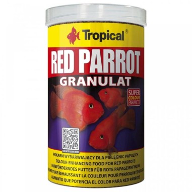 Tropical Red Parrot Granulat - mangime in granuli arricchito astaxantina per red parrot