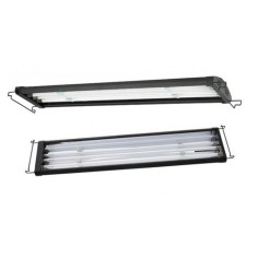AQL Plafoniera ODY Freshwater T5 4x54w 6500°K con LED lunari e bracci estendibili da 120 a 140cm - Colore Nero 2